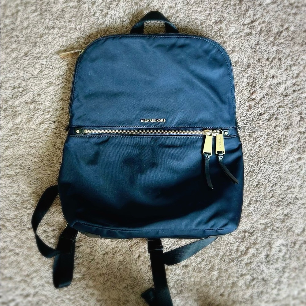 Michael Kors Polly Navy/Gold Backpack